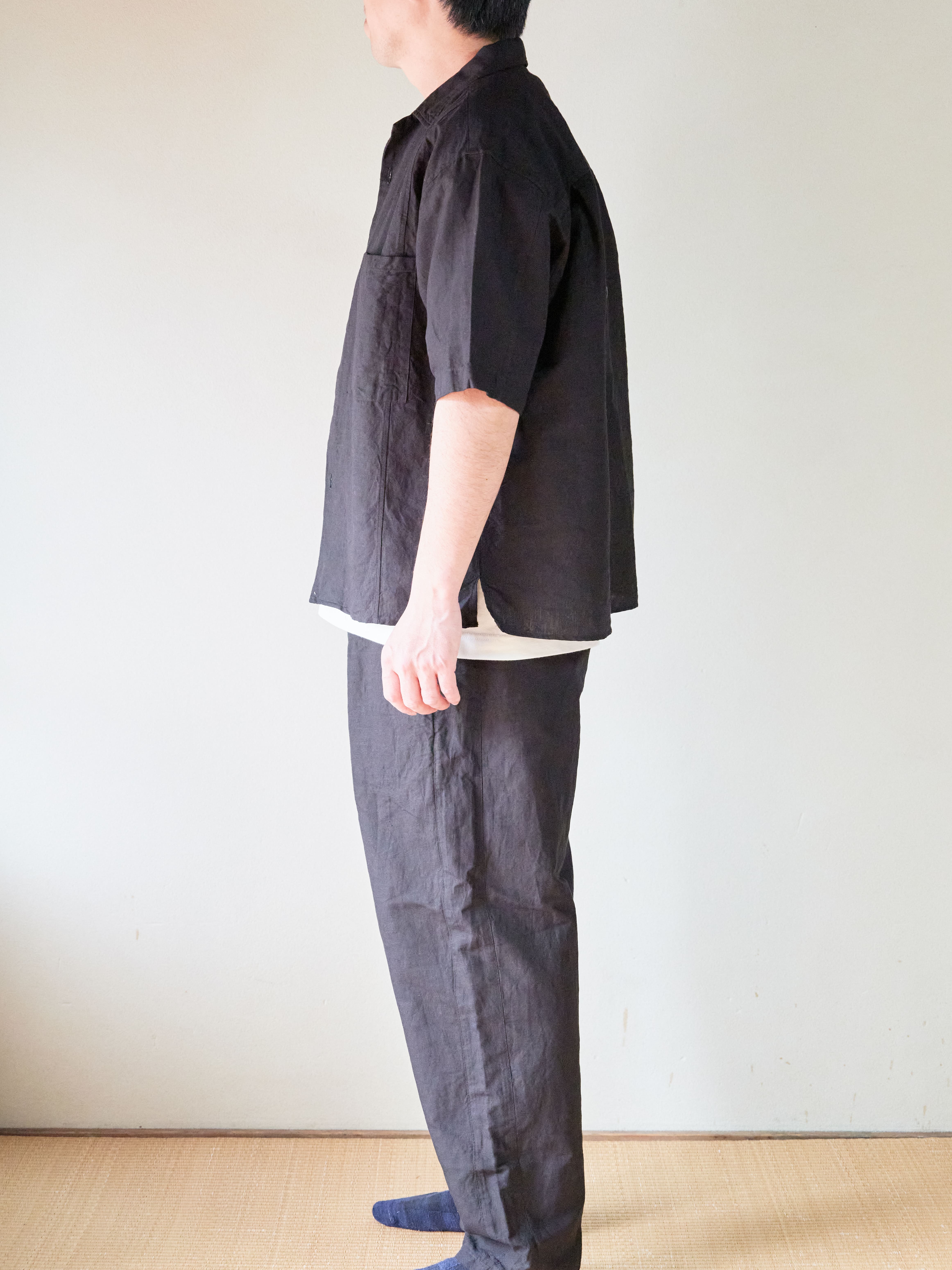 ヘンプコットンオープンカラーシャツ商品写真4